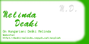 melinda deaki business card